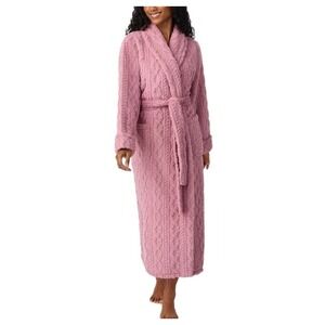 Room Service Women's Cozy Robe 2X Pink